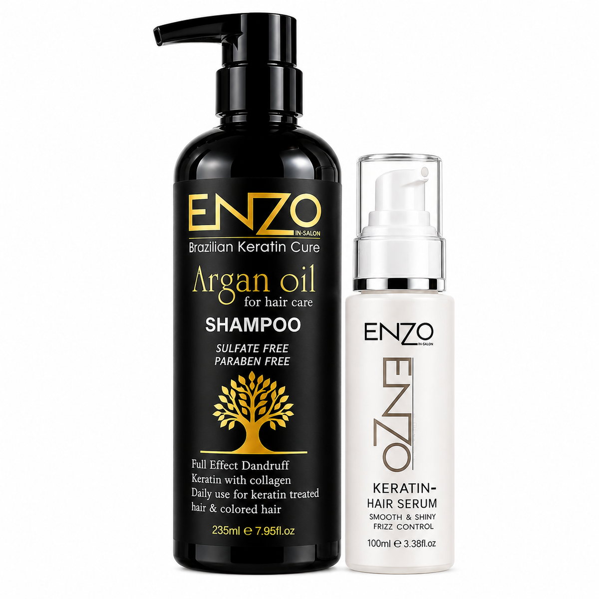 ENZO Hair Serum – Frizz Control, Smooth & Shiny Hair Serum for All Hair Types UNIQUE STORE